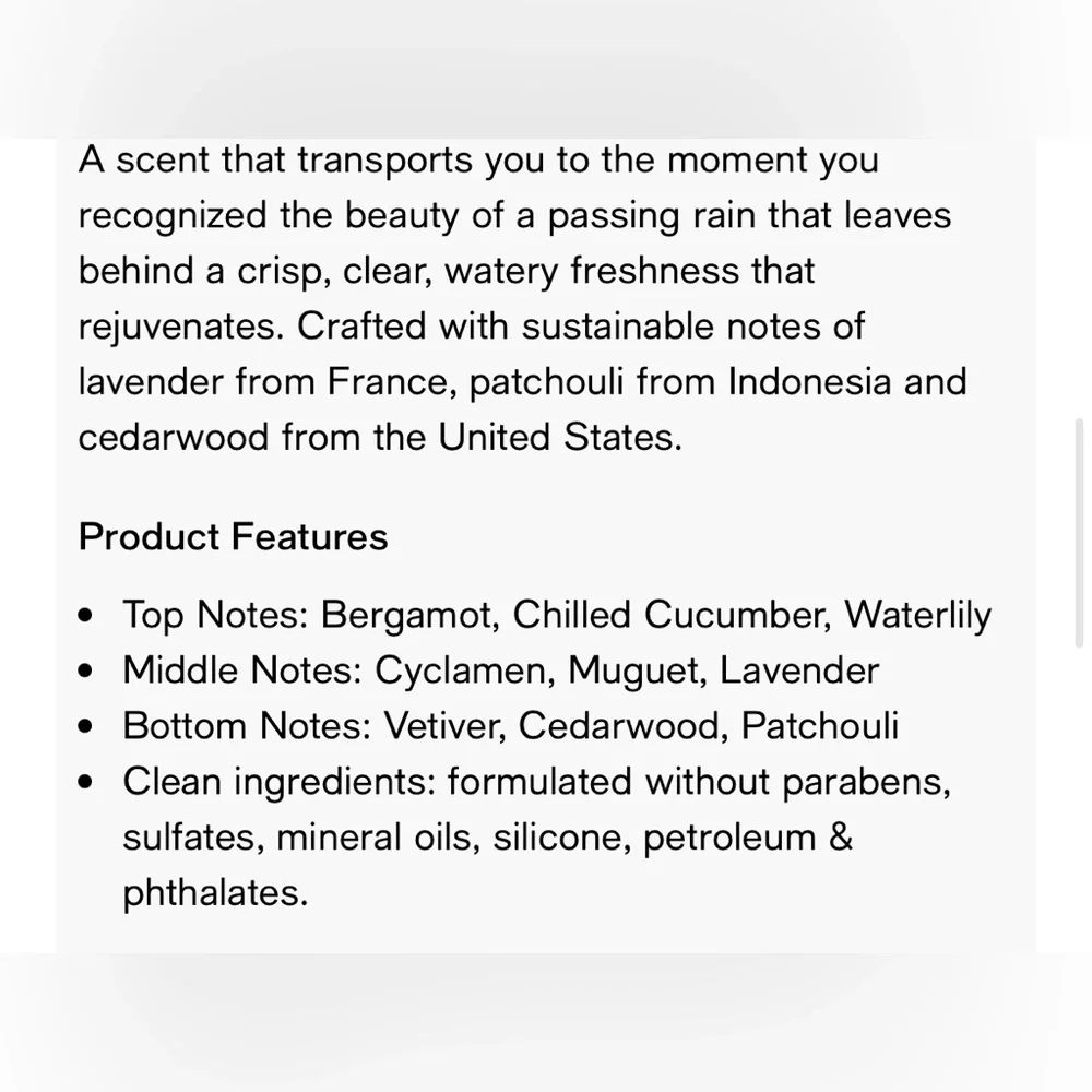 CLEAN Fragrance Rain Diffuser, 6-oz. NEW